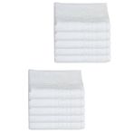 10 Lu Otel Ayak Havlusu Bukle Ayak İzli 50X70 Cm Beyaz 16/2 Avs 250 Gr