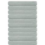 10 lu Otel Banyo Havlusu Pamuklu 70X145 Cm Renkli 16/1 Avs 440 Gr Gri