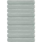 10 Lu Otel Banyo Havlusu Pamuklu 90X150 cm Renkli 16/1 Avs 580 gr - 90 x 150 cm - Gri