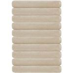 10 Lu Otel Banyo Havlusu Pamuklu 90X150 cm Renkli 16/1 Avs 580 gr - Kahve - 90 x 150 cm