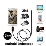 10 Metre 2 In 1 Micro Usb Yılan Endoskop Kamera Sert Kablolu (392947255)