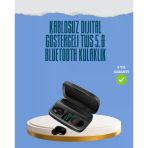 10 Metre Çekim Mesafeli Hafif Tasarımlı Bluetooth Kulaklık Şarj Kutusu Seti
