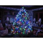 10 Metre Fişli Rgb LED Işık Noel Yılbaşı Ağacı Işığı LED Ampül Çam Ağacı Balkon Merdiven Salon Yada Oda Süslemelerinde Kullanıma Uygun 220V Prizden Enerjisini Alır