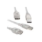 10 METRE Kaliteli 10 Metre Usb 2.0 Şeffaf Uzatma Kablosu PC yazıcı bağlantısı için