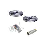 10 Metrelik Rgb Şerit Led, 44 Tuş Kumanda, 5A Adaptör, 5050 Çip