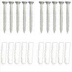 10 Mm Plastik Dübel 5 X 50 Mm Sunta Vidası 50 Adet 1. Kalite