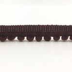 10 mm ponpon bandı, el işi için, dekoratif bant, ponpon, püsküllü süs bandı, dekoratif şerit, püsküllü, ponpon bandı, kendin yap el işi, kıyafet, kostüm, dikiş, ev dekorasyonu, kahverengi