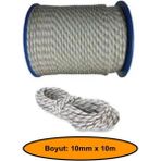 10 mm Sentetik Iskota Halat, Dağcı Ipi, Kamyoncu Halatı, Outdoor Kamping Piknik Salıncak Halatı, 10 Metre