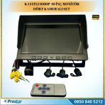 10" Monitör Dört Kameralı Kayıtlı Okul ve Servis Kamera Seti