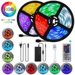 10 Mt Animasyonlu Tak Calistir Kumandali Trafolu Rgb Serit Isik Aydinlatma Serit Led