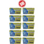 10 Paket (10X1000) Büyük Staples Zımba Teli No:24/6 (Beyaz Renkli) - 1000 Adet - Beyaz - Ten Rengi