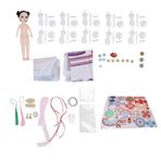 10 Paket 30cm Mankenler Bebekler Hanfu Craft Kiti Çocuklar Için Diken Geleneksel Elbise Tasarım Seti, Yetişkinler Hobileri Çin Kostüm Sanatları El Sanatları Tedarik