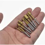 10 Parça Hss Titanyum Ahşap İçin Freze Uç Seti Mini Gravür Makina