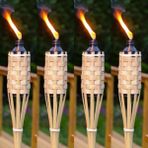 10 Pcs 90 Cm Bamboo Torch 10 Adet Vıp 90 Cm Bambu Mesale Bahce Aydınlatma Kır Dugunu Kortej Isıkları