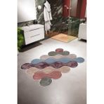 10 Post Online Banyo Paspası Eskitme Modern Gri Kaydırmaz Kesme Yıkanabilir Ince Halı - 100 x 300 cm - Bordo