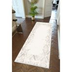 10 Post Online Ekru Dijital Baskı Kaymaz Oval Kesme 80x400 cm Yolluk
