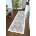 10 Post Online Kaymaz Kesme İnce Dijital Baskı Gri 100x175 cm Yolluk