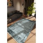 10 Post Online Modern Eskitme Anstrasit Dijital Baskı Halı Kaydırmaz Ince Yıkanabilir - 80 x 275 cm - Gri