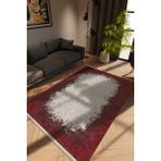 10 Post Online Modern Eskitme Gri Dijital Baskı Halı Kaydırmaz Ince Yıkanabilir - 70 x 220 cm - Renkli