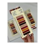 10 Renkli Cetvelli Sonbahar Kahverengi Tonları İndeks Sticker/İndex/Postit/Post-it/Kitap Ayracı/Not Kağıdı