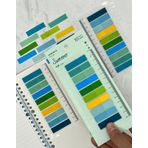 10 Renkli Cetvelli Summer Şeffaf Pet İndeks Sticker/İndex/Postit/Kitap Ayracı/Not Kağıdı