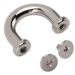 10 Set Çanta Kemer Köprüsü U Şekli D Halka Bağlantı Tokası, Çinko Alaşımlı ve Demir Deri El Sanatları, El Çantaları, Kolyeler, Omuz Çantaları (Gümüş) için