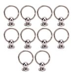 10 Set Çeken Halka Dekoratif Perçinler, Metal Brad Bağlantıcılar Çinko Alaşım Çekme Çekme Halka Perçinler Deri Projeler İçin Çapraz Demir Vidalar