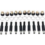 10 Set Dc Power Jak Erkek Fiş + Dişi Vidalı Soket 2.1Mm Set