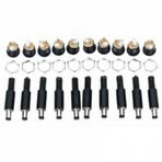 10 Set Dc Power Jak Erkek Fiş + Dişi Vidalı Soket 2.5Mm
