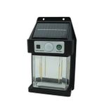 10 W. Solar / Güneş Enerjili Sensörlü Led Duvar Fener Aplik 3200K - Sarı Işık (Günışığı)