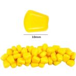 10 x 1 cm Silikon Yumuşak Sarı Mısır Suni Balık Olta Yemi