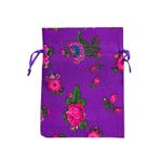 10 x 13cm (10 Adet) Kese, Kuruyemiş, Çerez, Lokum, Çikolata, Kahve, Kına, Hediye, Altın, Sünnet, Nişan, Düğün Kesesi İpli Mor
