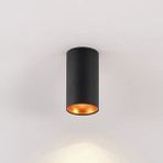 10 x 6 cm Metal Kasa 7 Watt Amber Işık GU10 Duy Sıva Üstü Tavan Armatürü Modern Metal Tavan Aplik - yok - Siyah
