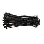 100 Adet 2.5mmx140mm Kablo Bağı Plastik Cırt Kelepçe Siyah