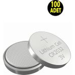 100 Adet 3 Volt CR2032 SB-T15 Lityum Para Pil (Br 2032 Bios-Kepenk-Kumanda Terazi Düğme Lithum Pili)