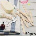 100 Adet 50/100 Adet Silikon Kolay Krem Tahta Çubuklar Dondurma Barları Için (Yurt Dışından) - Ice Cream Sticks - Renkli