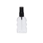 100 Adet - 50ml Boş Yassı Şeffaf Pet Şişe, Plastik Sprey Şişe