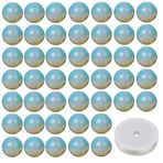 100 Adet 8mm Opal Doğal Taş Boncuklar Yuvarlak Gevşek Değerli Taş Enerji Şifa Boncukları Serbest Kristal Streç Kordonlu DIY Pürüzsüz Boncuklar Bilezik Kolye Küpeler Takı Yapımı