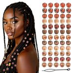 100 adet ahşap saç boncuk örgüler ve Dreadlocks için, 12mm boyalı doğal ahşap boncuklar Loc Dreadlock saç aksesuarları kadınlar için