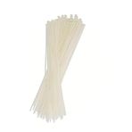 100 ADET Beyaz Elektrik Kablosu Kablo Bağı Klips Plastik Kelepçe Cırt Cırt Kelepçe 25 Cm-3.6 Mm (100, Beyaz)