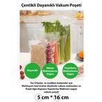 100 Adet Çentikli Özel Ölçülerde Vakum Makinesi Poşeti Torbası (100)