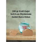 100 Adet Ipsiz 5 x 3,5 cm Craft Kraft Vintage Etiket , Karton Kağıt Ayakkabı Elbise Giysi Tişört