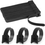 100 adet kablo bağı, cırt cırtlı bant, tekrar kullanılabilir, cırt cırtlı kablo bağı, 150 x 12 mm, ayarlanabilir kablo cırt bantları, ev ve ofis için, kablo düzenleyici