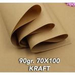 100 Adet Kalın Kraft Kağıt 70X100 cm Kahverengi Ambalaj Kağıdı Çeyiz Paketleme Koli Kağıdı 90 gr