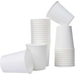 100 Adet Karton Bardak 6 Oz 165 Ml, Çay Için Beyaz Karton Bardaklar, Küçük Tek Kullanımlık Kahve Bar