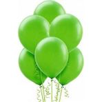 100 Adet Metalik Sedefli Renkli Balon,-+5 M. Balon ZİNCIRI+100LU Balon Bandı - Açık Yeşil