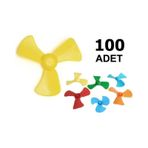 100 Adet. Mini Pervane. Deney Pervanesi. Eğitici Motor Deneyi Içi