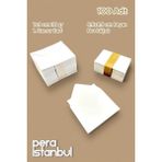 100 Adet Mini Zarf 70MMX90MM Beyaz Zarf Hediye Doğum Günü Dilekleri Zarfı Beyaz Not Kartlı - Renkli - Tek Seçenek