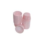 100 Adet Renkli Büyük Boy Pet Kapsül Cupcake Muffin Kek vb Kalıbı (Ebat 6,7 cm x 4 cm x 5 cm) (50, Kurdele Desenli Pembe)