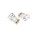 100 Adet Rj45 8Pin Jak Konnektör 8P8c Internet Kablosu Için Konektör Ethernet Kablosu Fişi Rj 45